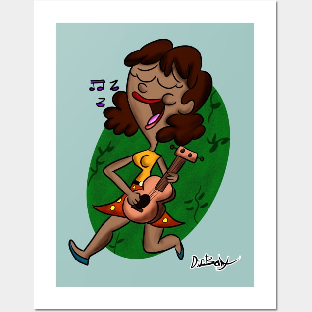 A Strummin' Song Wall Art by D.J. Berry